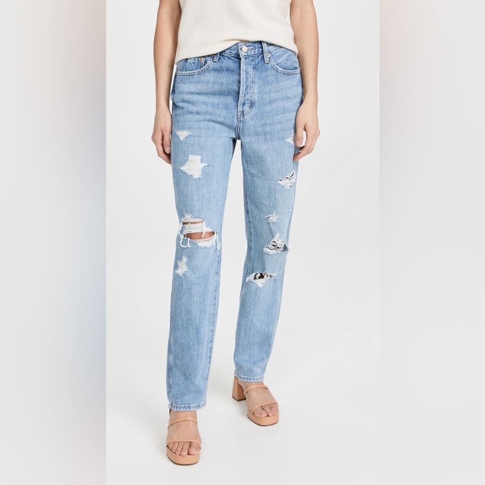 NWT Pistola Jen Slouchy Boyfriend Jeans in Primrose Distressed 26